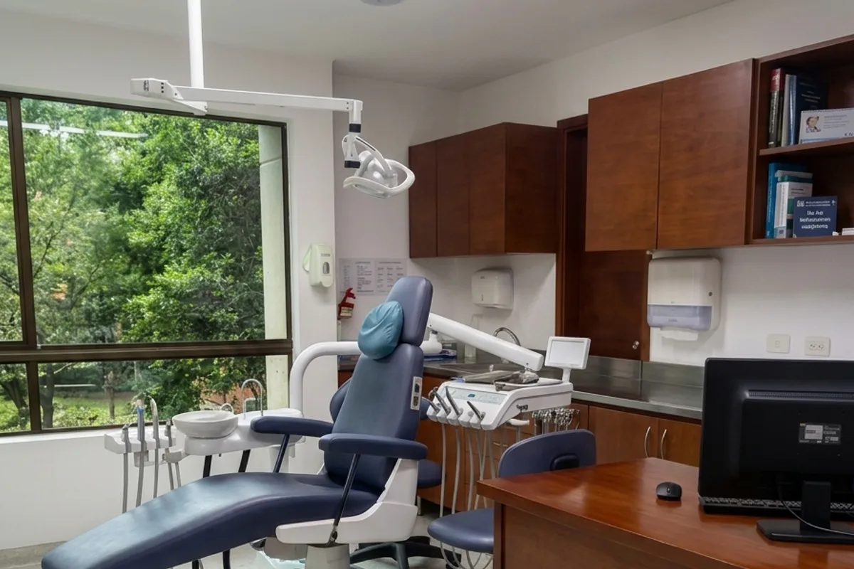 Consultorio de la Dra. Daniela García en El Poblado — donde se realiza la evaluación periodontal personalizada
